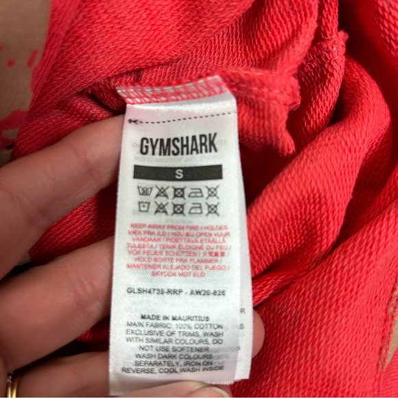 GYMSHARK | Red Pink Camo Jersey Athletic Shorts Size S - Picture 6 of 14